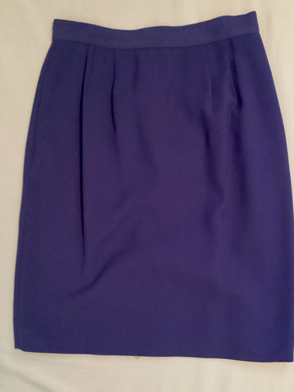 Amanda Smith Petites Ladies Dark Blue Pencil Skirt Size 10P